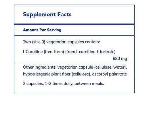 Pure Encapsulations L-Carnitine 60 Vegcap