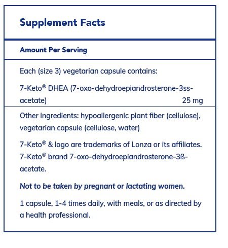 Pure Encapsulations 7-Keto DHEA 25 mg 120 VegCap