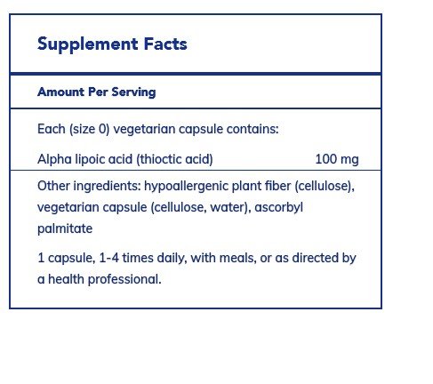 Pure Encapsulations Alpha Lipoic Acid 100 mg 120 VegCap