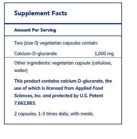 Pure Encapsulations Calcium D-Glucarate 120 Vegcap