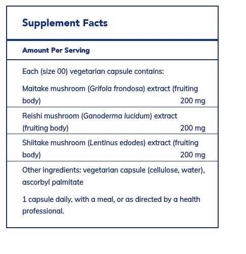 Pure Encapsulations MRS Mushroom Formula 120 Vegcap