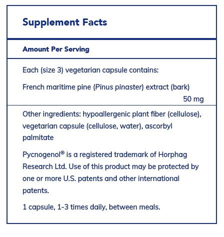 Pure Encapsulations Pycnogenol 50 mg 120 Vegcap