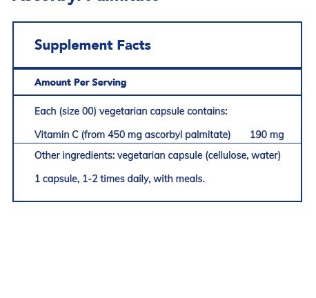 Pure Encapsulations Ascorbyl Palmitate 180 VegCap