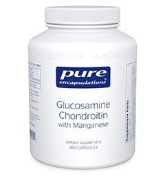 Pure Encapsulations Glucosamine + Chondroitin with Manganese 240 Vegcap