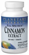 Planetary Herbals Full Spectrum Cinnamon Extract 200MG 60 Tablet