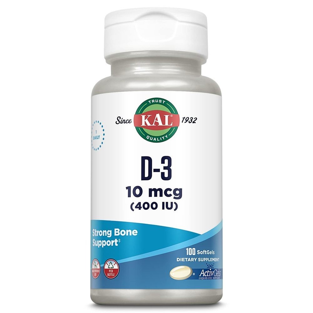 Kal D-3 10 mcg (400 IU ) 100 Softgel