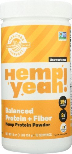 Manitoba Harvest Hemp Yeah! Balanced Protein + Fiber 16 oz Powder