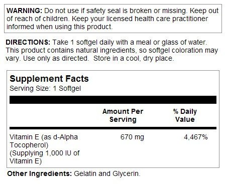 Kal E-670 mg (1000 IU) 30 Softgel