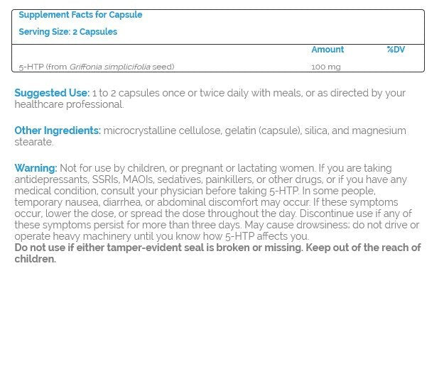 Source Naturals, Inc. 5-HTP 50MG 60 Capsule