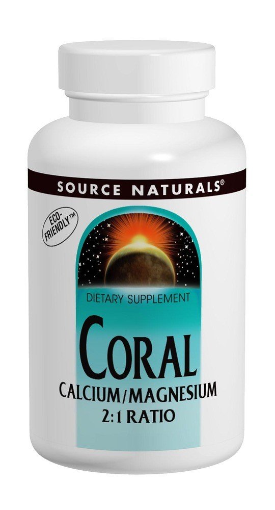 Source Naturals, Inc. Coral Calcium/Magnesium 2:1 Ratio 180 Tablet