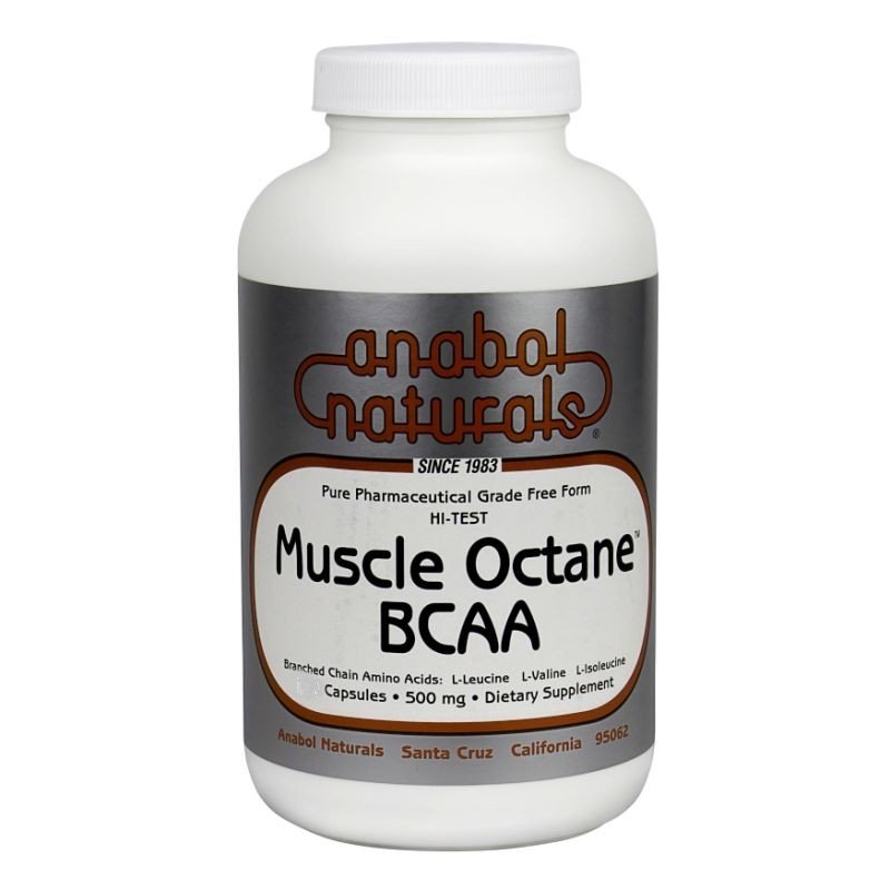 Anabol Naturals Hi-Test Muscle Octane BCAA&#39;s 120 Capsule