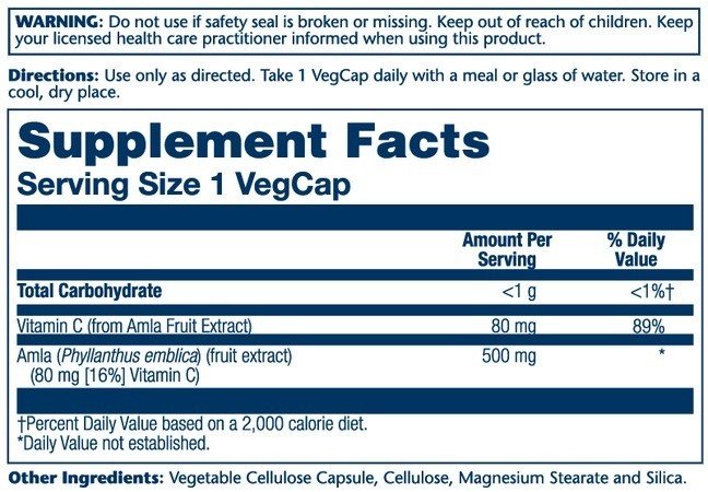 Solaray Ayurvedic Herbs Amla 60 VegCap