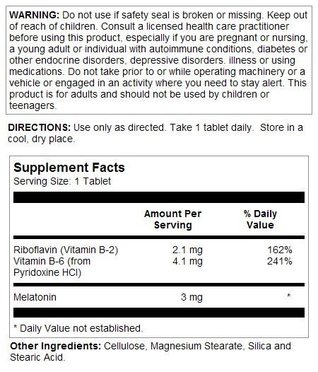 Kal Melatonin 3mg Sustained Release 60 Tablet