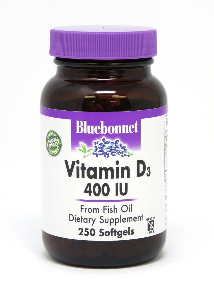 Bluebonnet Vitamin D3 400 IU 250 Softgel
