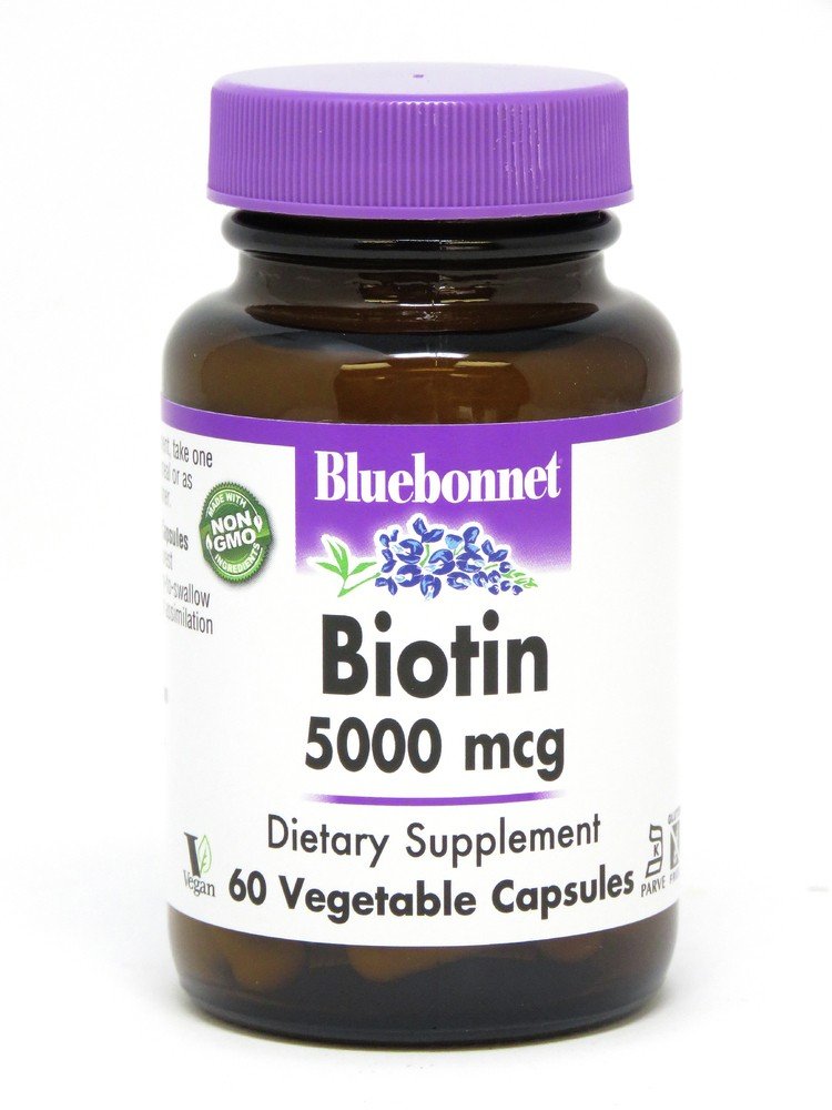 Bluebonnet Biotin 5000 mcg 60 VegCap
