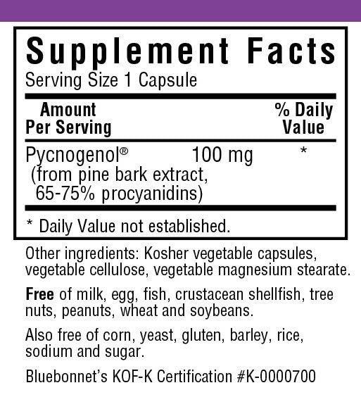 Bluebonnet Pycnogenol 100mg 60 VegCap