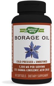 Nature&#39;s Way Borage Oil 1300 mg 60 Softgel