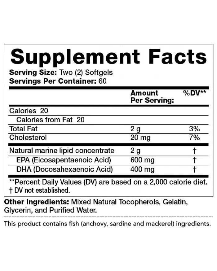 Olympian Labs Mega Omega-3 Fish Oils 2000mg 120 Softgel