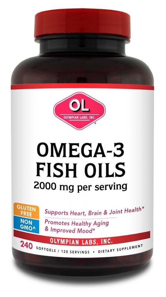 Olympian Labs Omega-3 Fish Oils 1000mg 240 Softgel