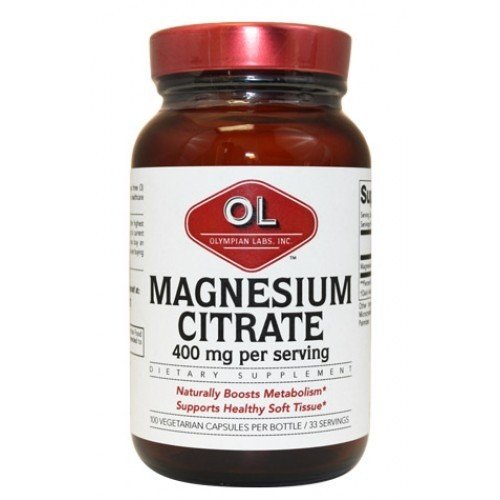 Olympian Labs Magnesium Citrate 100 Capsules 100 Capsule