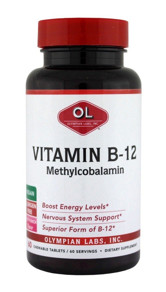 Olympian Labs Mighty Methyl Vitamin B-12, Sublingual 60 Tablet