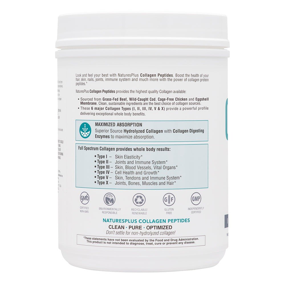 Nature&#39;s Plus Collagen Peptides 1.30 lb (588 g) Powder