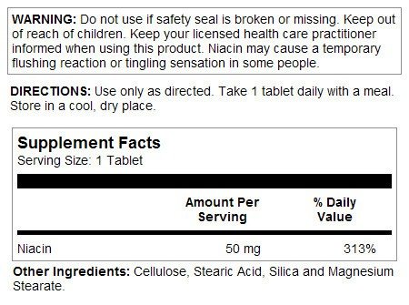 Kal Niacin 50mg 200 Tablet