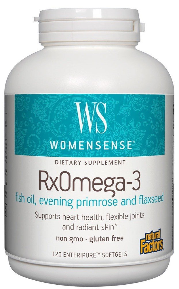 Natural Factors Womensense RxOmega-3 Fish Oil Women's Blend 120 Softgel