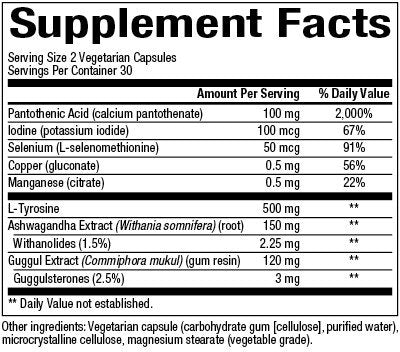 Natural Factors ThyroSense 60 VegCap