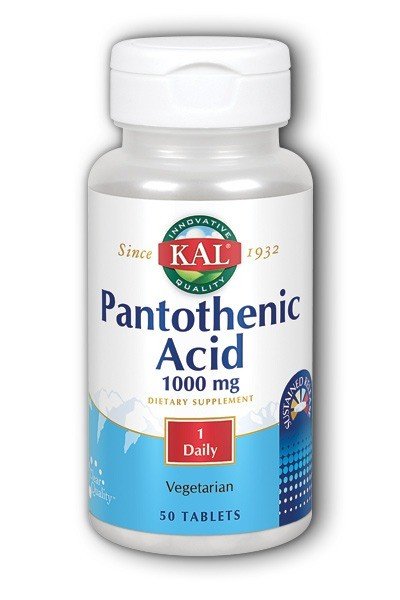 Kal Pan Acid (PantothenicAcid) 1000mg Timed Release 50 Sustained Release Tablet