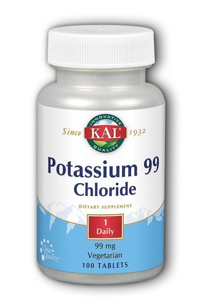 Kal Potassium-99 Chloride 99mg 100 Tablet