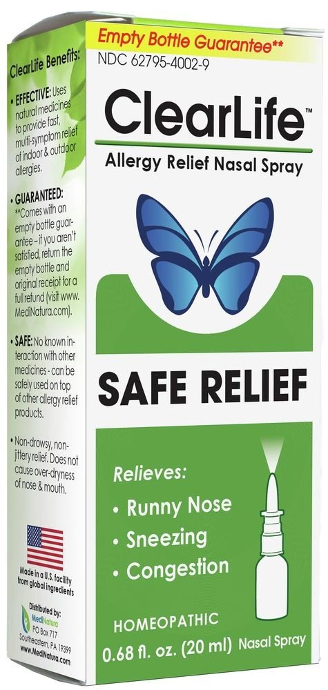 MediNatura Clearlife Extra Strength Allergy Nasal Spray 20 ml Liquid