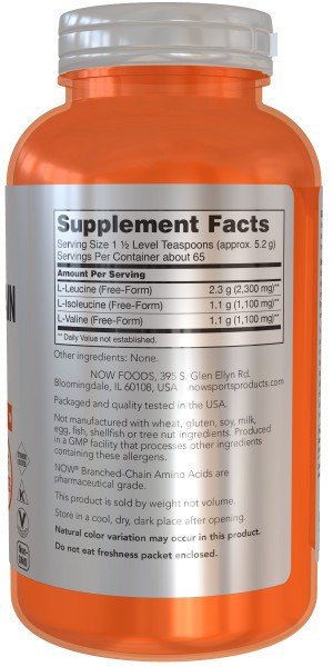 Now Foods Branched Chain Amino Acid Powder 12 oz Powder