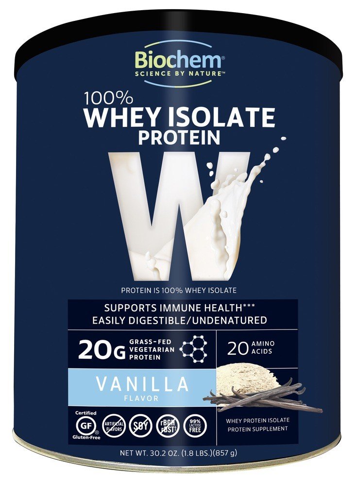 Biochem 100% Whey Protein-Vanilla 1.8 lbs Powder
