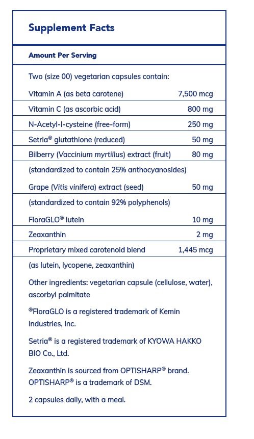 Pure Encapsulations Macular Support Formula 120 VegCap