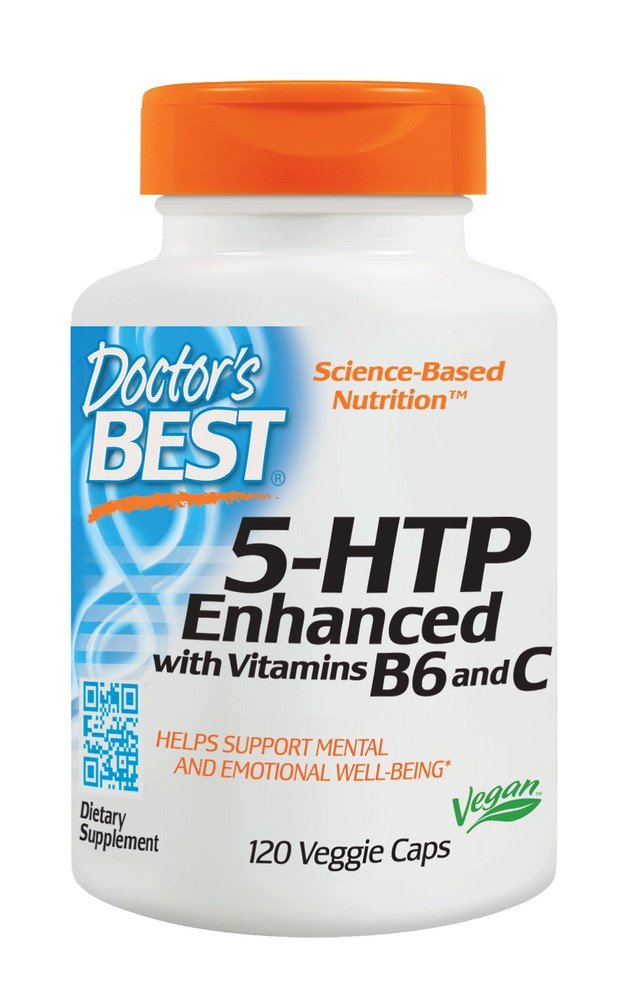 Doctors Best 5 HTP Enhanced with Vitamins B6 and C 120 VegCap