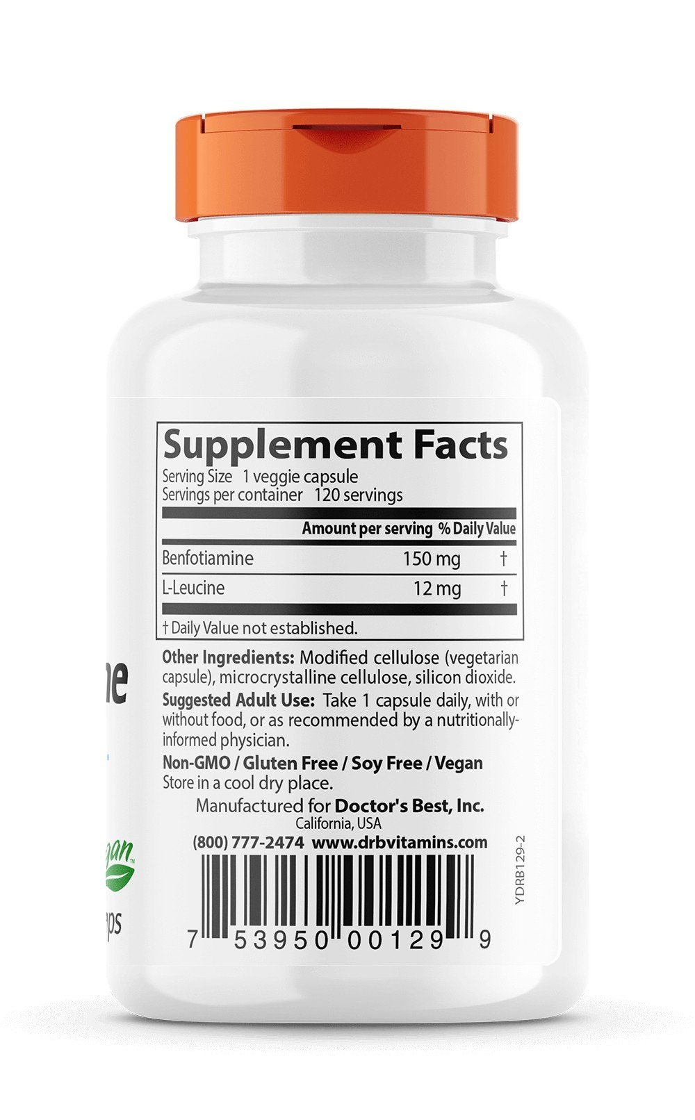 Doctors Best Best Benfotiamine 150mg 120 VegCap