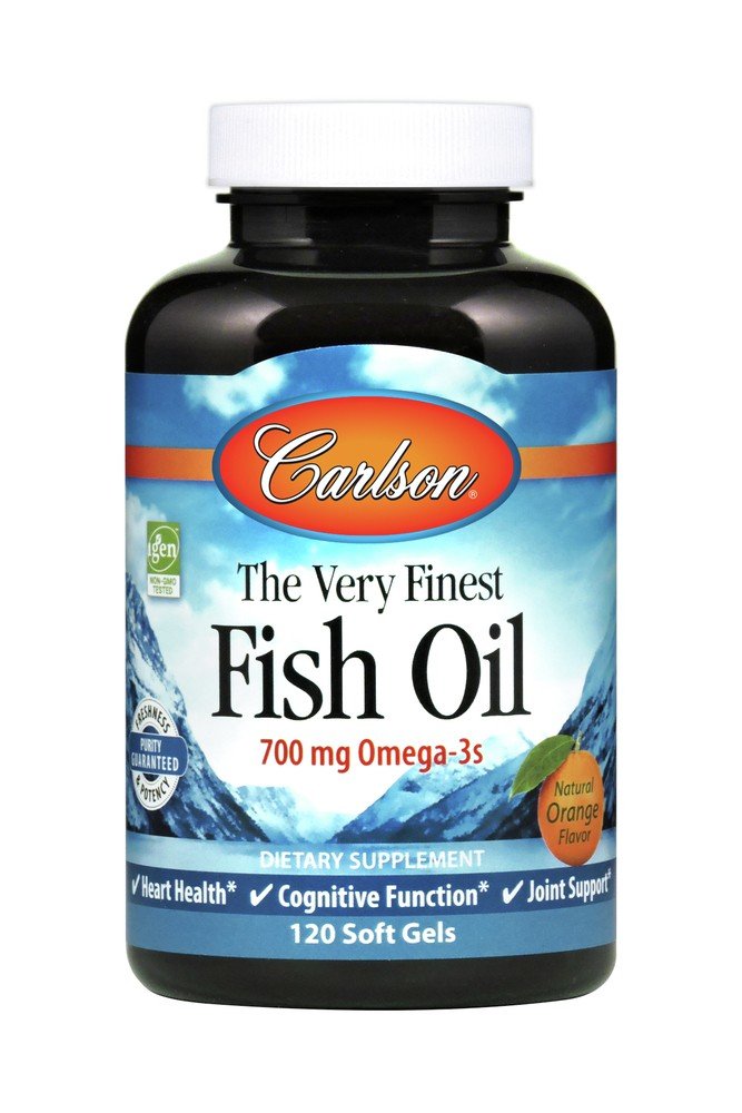 Carlson Laboratories Very Finest Fish Oil Orange 120 Softgel
