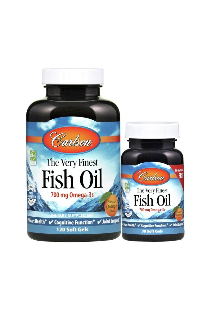 Carlson Laboratories Very Finest Fish Oil Orange Bonus Pack 120+30 Softgel