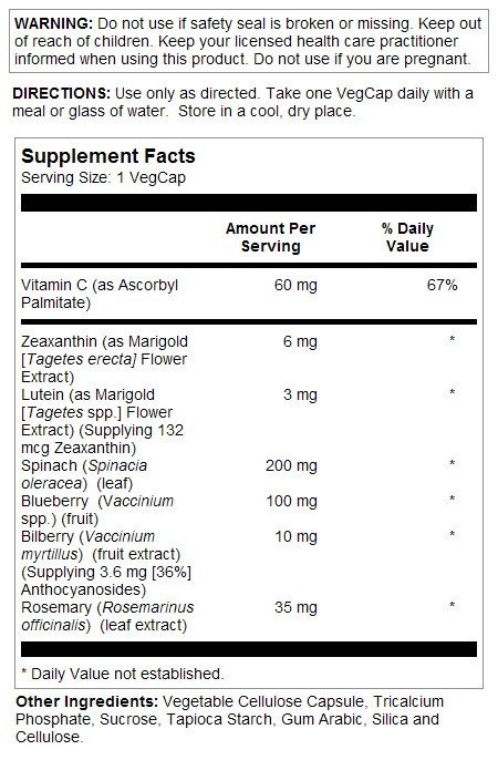 Solaray Ultra Zeaxanthin 30 Capsule