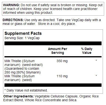 Solaray Milk Thistle One Daily 60 VegCap