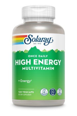 High Energy Multivitamin | Solaray | Once Daily | Energy | Iron Free | Timed Release | Dietary Supplement | VitaminLife