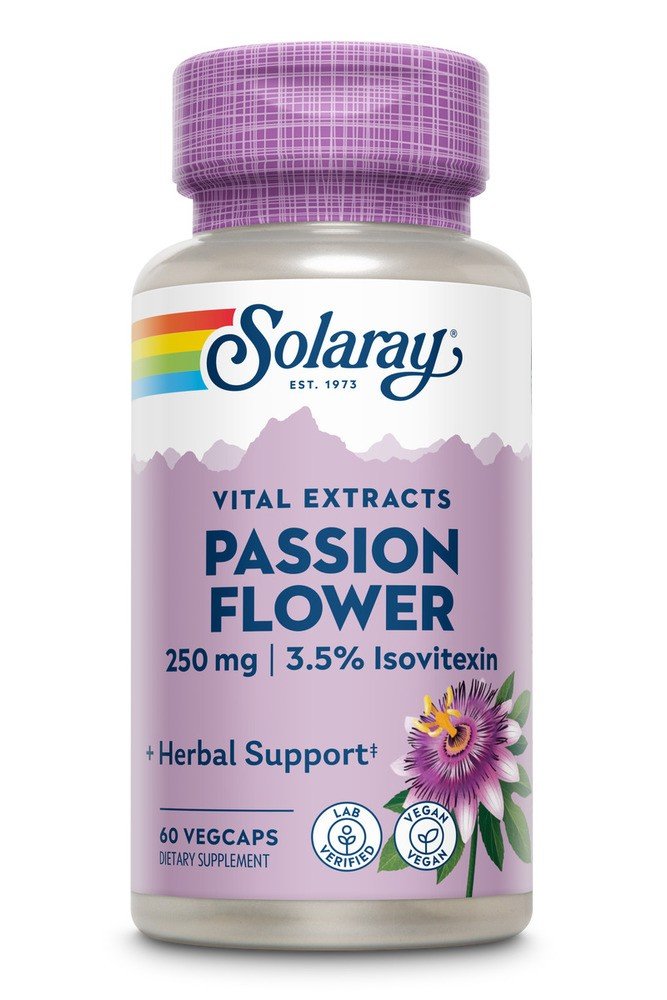 Solaray Passion Flower Aerial Extract 60 Capsule