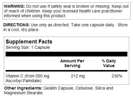 Solaray Ascorbyl Palmitate 60 Capsule