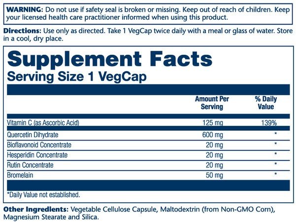 Solaray Mega Quercetin 60 Capsule