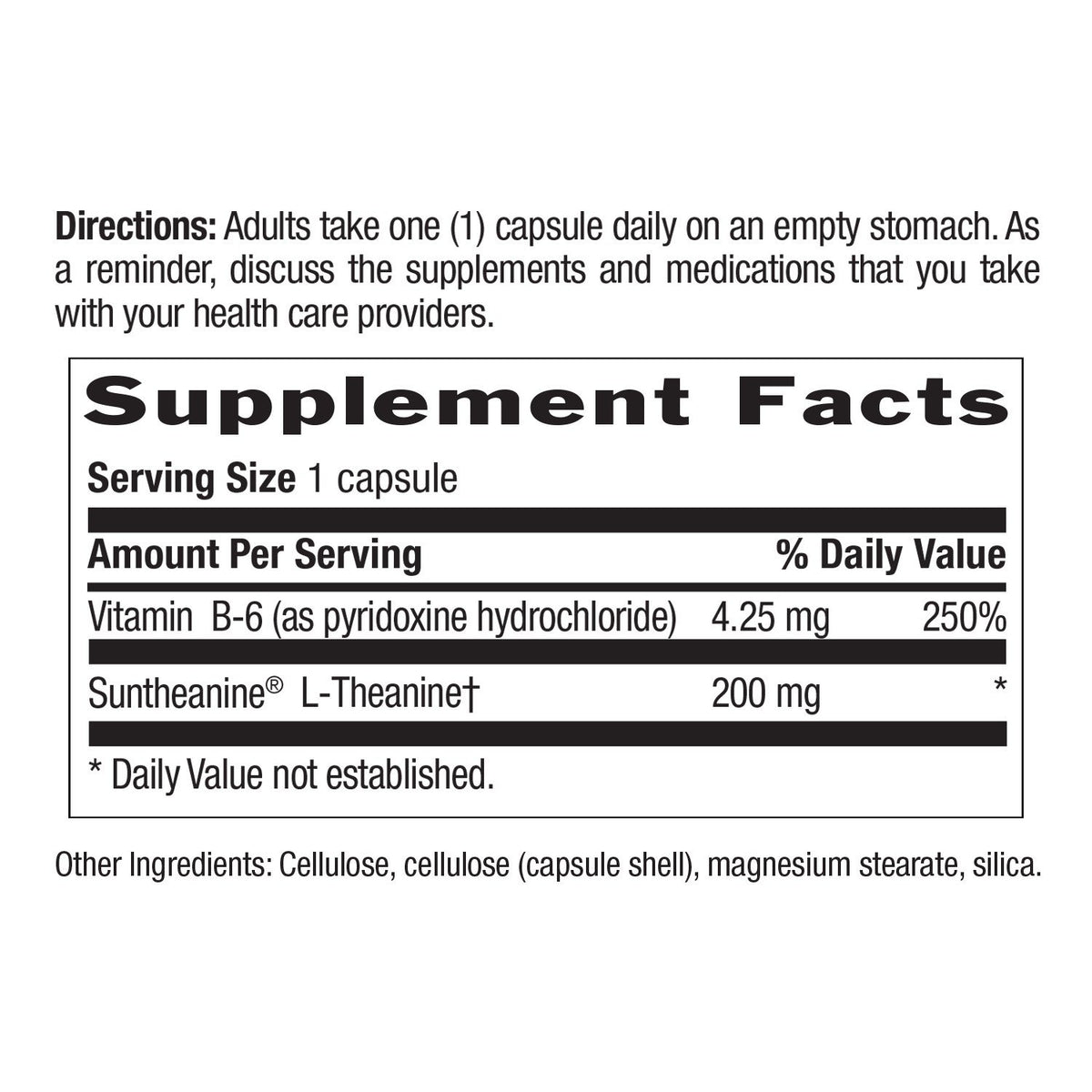 Country Life L-Theanine 200 mg 60 VegCap