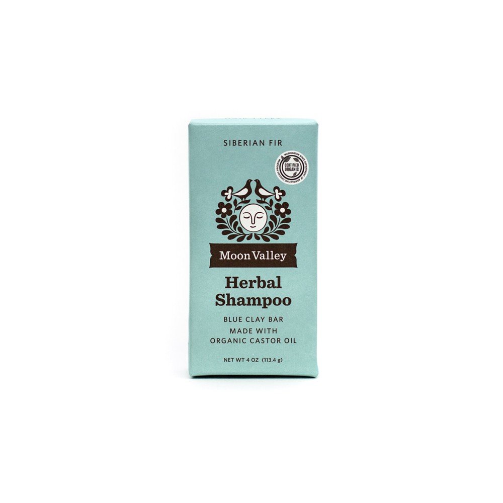 Moon Valley Organics Herbal Shampoo Bar Siberian Fir 4 oz Bar