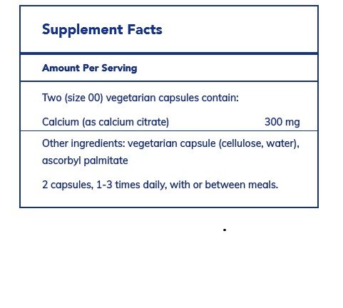 Pure Encapsulations Calcium (Citrate) 180 Vegcap