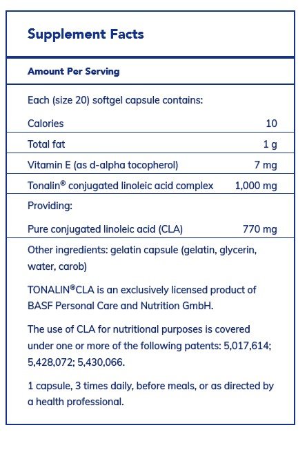 Pure Encapsulations CLA 1,000 mg 180 Softgel