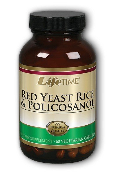 LifeTime Red Yeast Rice 1200 mg & Policosanol 25 mg 60 VegCap